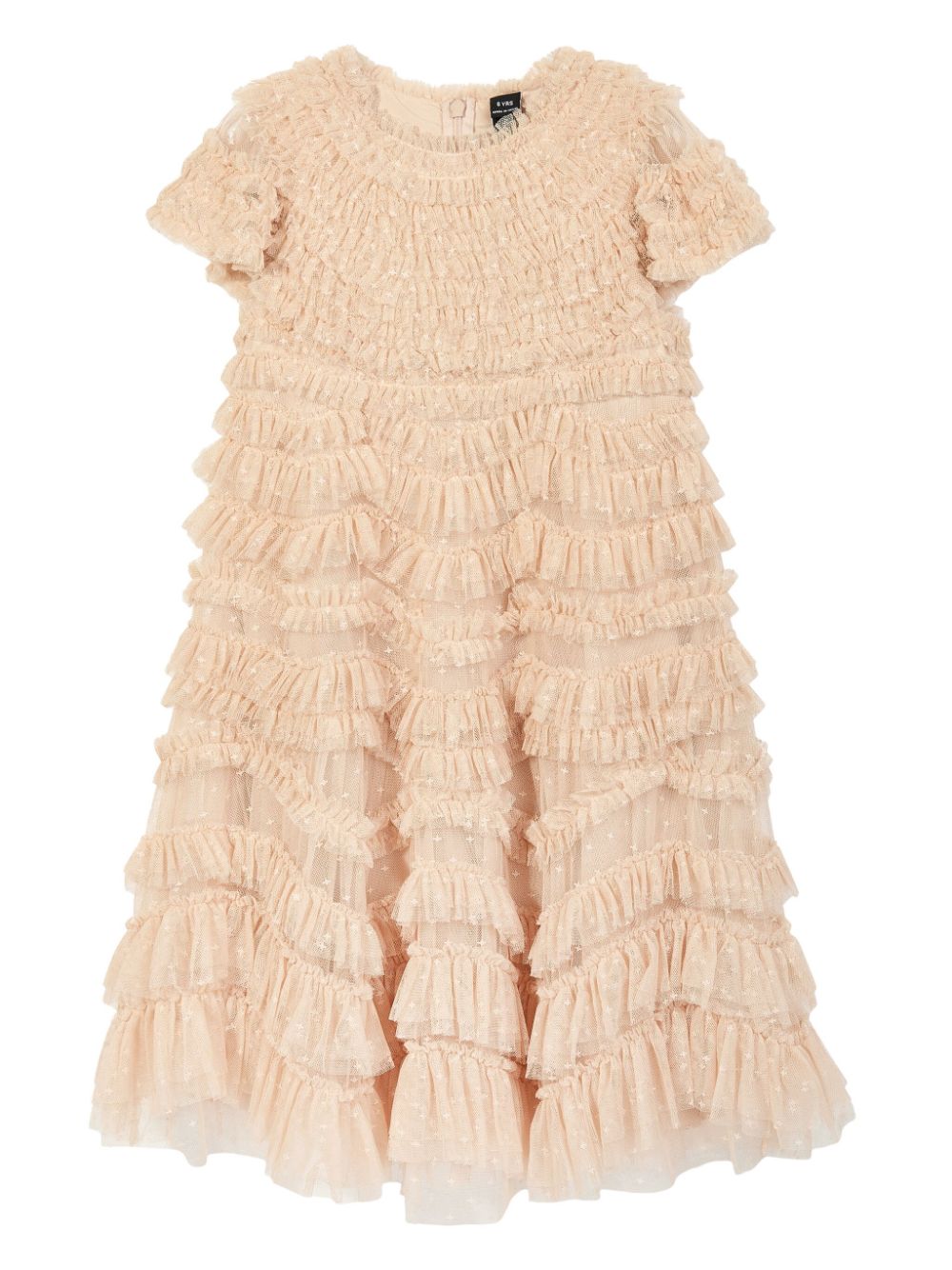 NEEDLE & THREAD KIDS ruffled dress - Gold