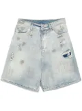 VETEMENTS Trashed shorts - Blue