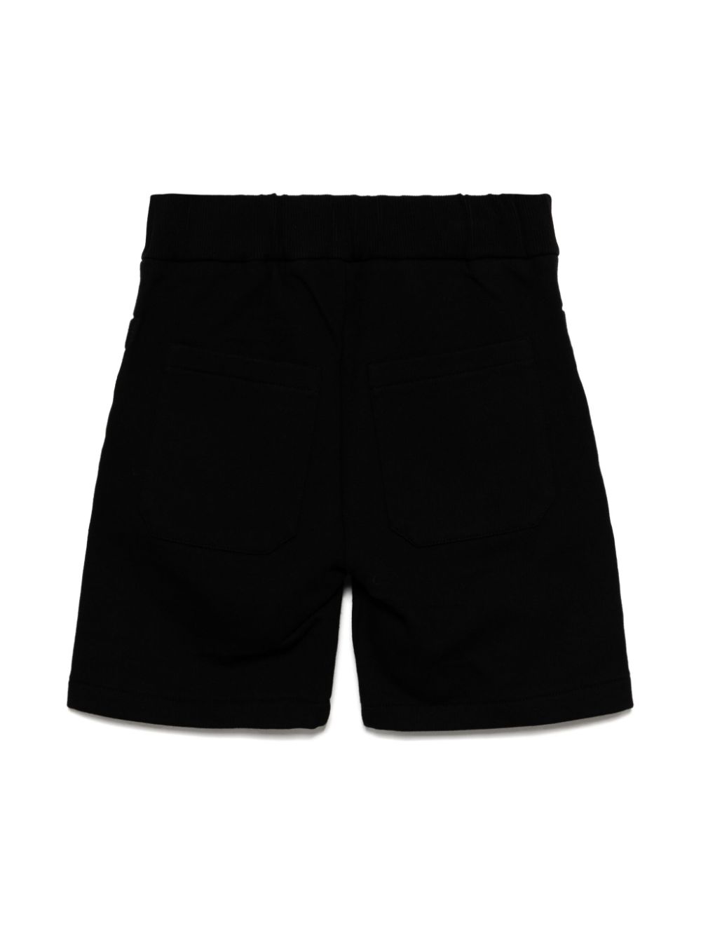 Balmain Kids embossed-logo shorts - Black