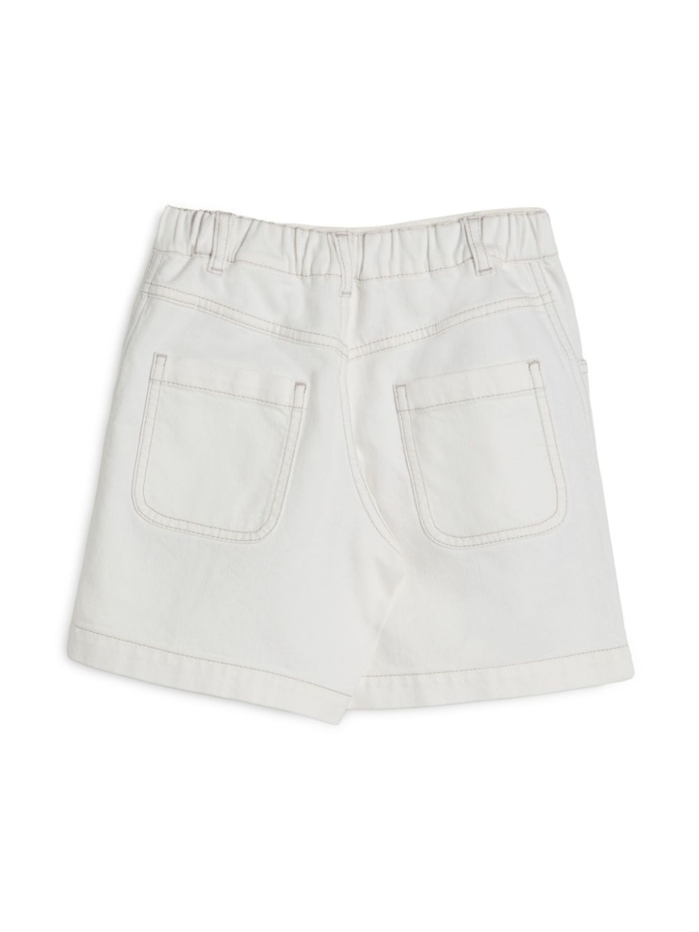 Brunello Cucinelli Kids Spijkershorts - Wit