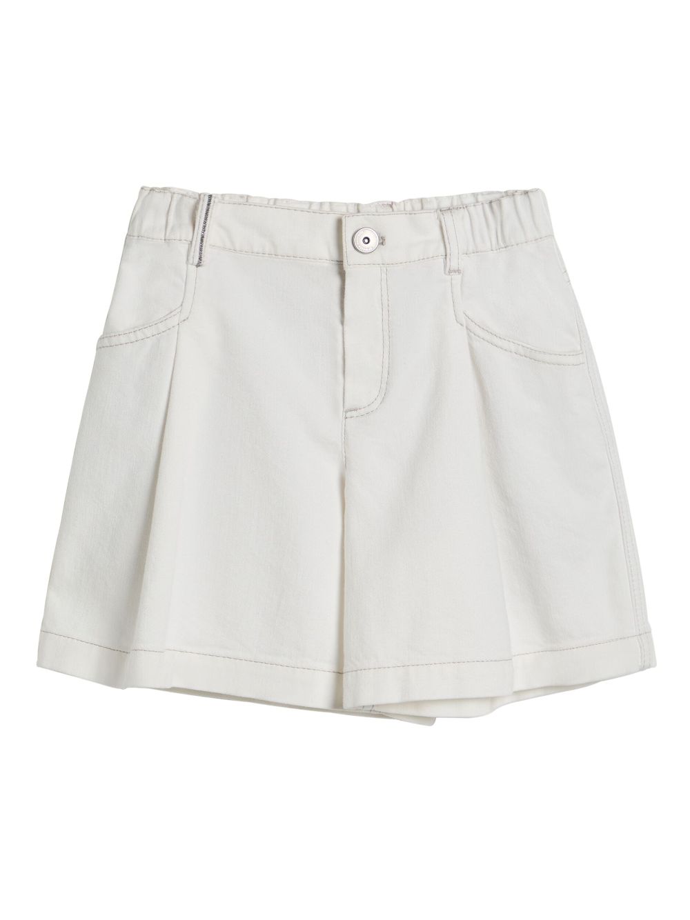 Brunello Cucinelli Kids denim shorts - White