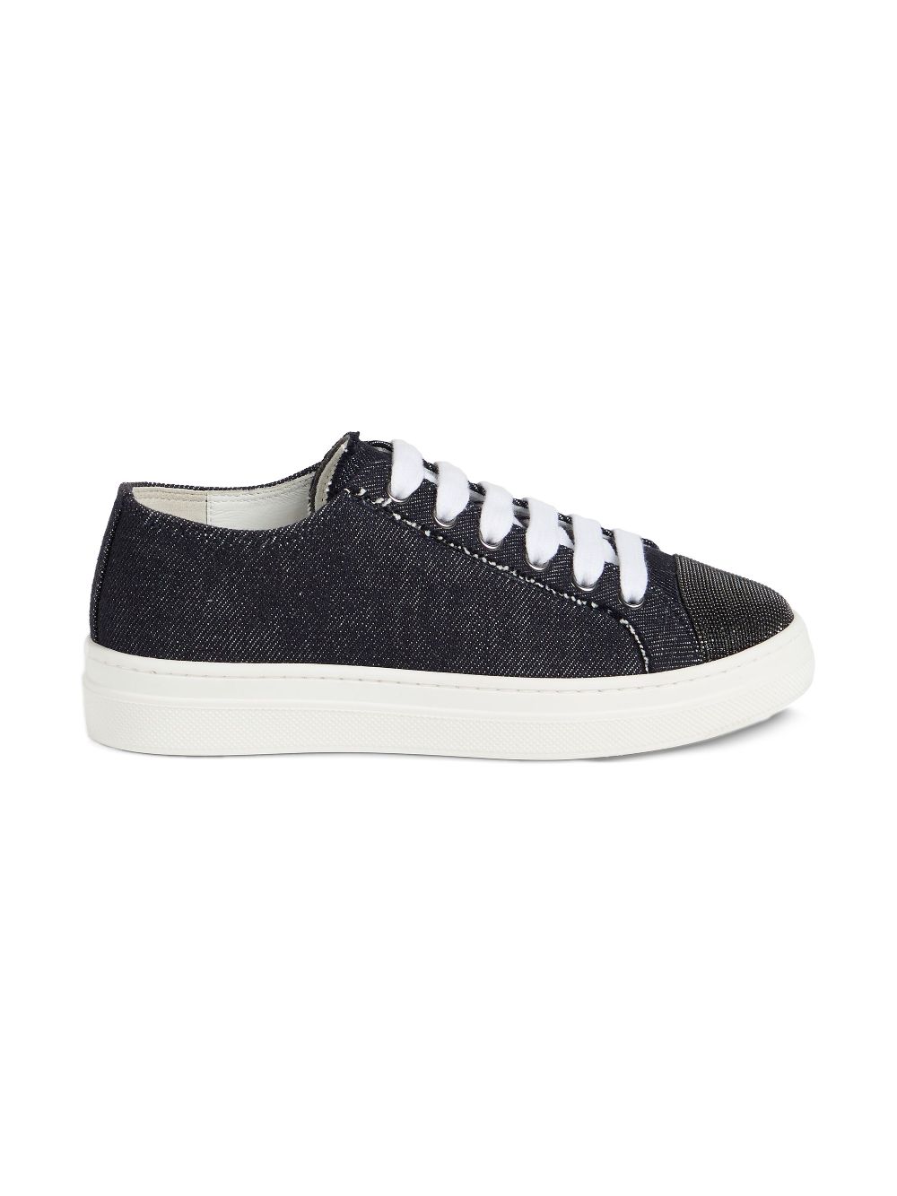 Brunello Cucinelli Kids denim sneakers - Black