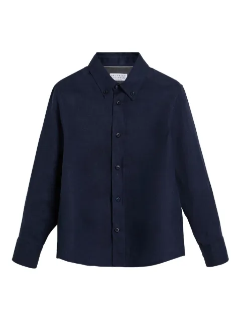 Brunello Cucinelli Kids Hemd aus Leinen