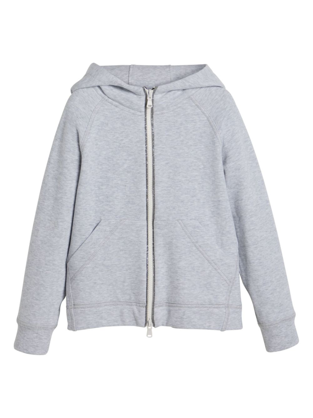 Brunello Cucinelli Kids cotton hoodie - Grey