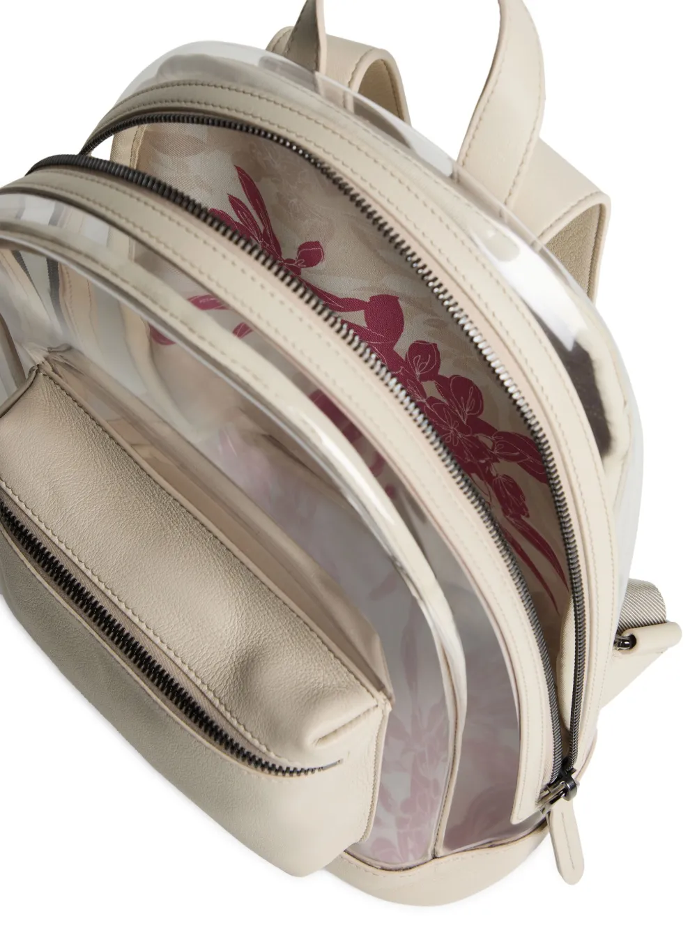Brunello Cucinelli Kids Rugzak met bloemenprint Beige