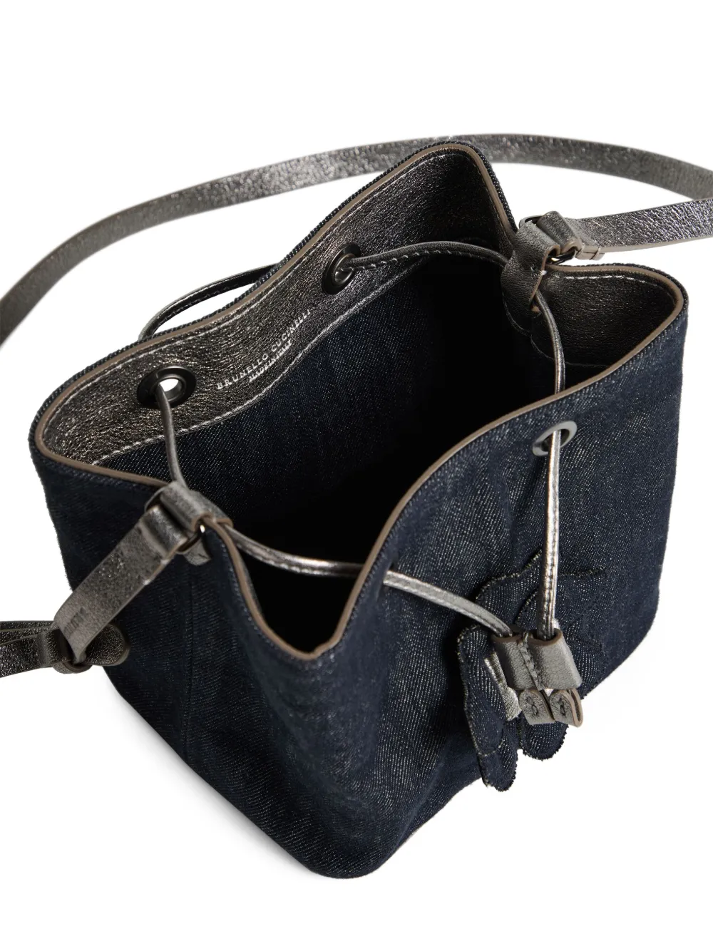 Brunello Cucinelli Kids No-Fade bucket-tas Blauw