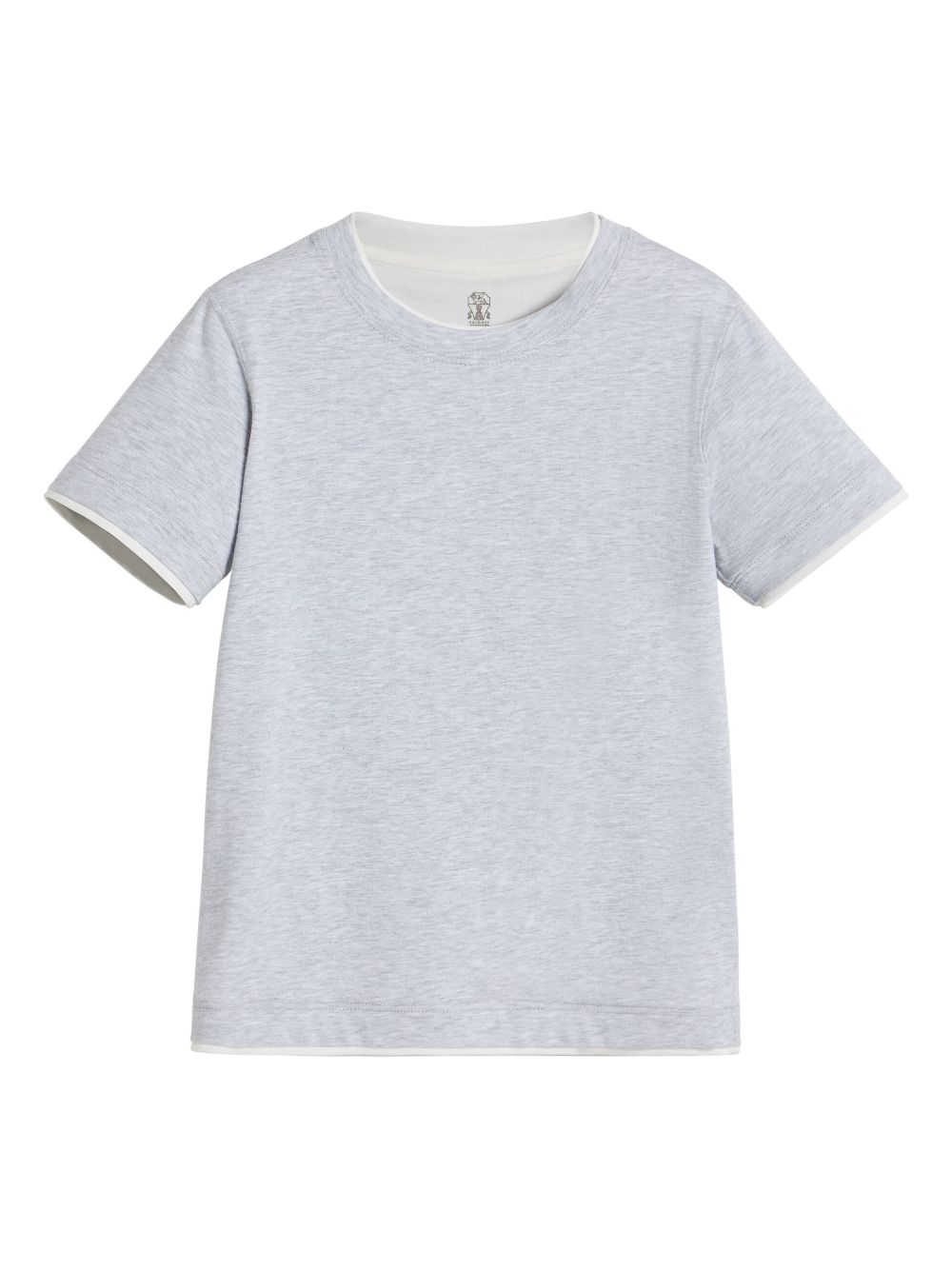 Brunello Cucinelli Kids faux-layered T-shirt - Grey