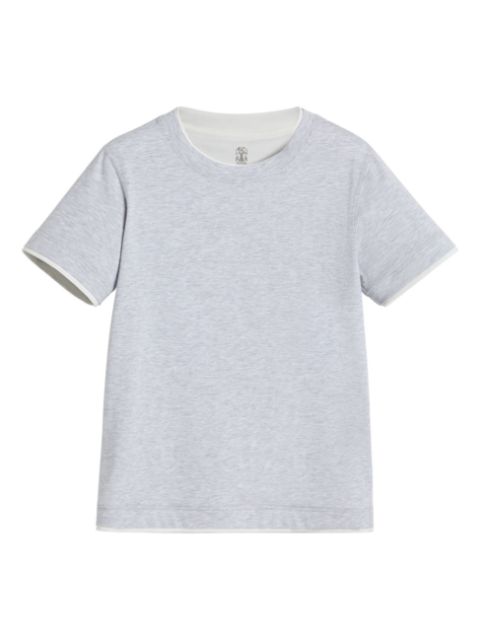 Brunello Cucinelli Kids faux-layered T-shirt