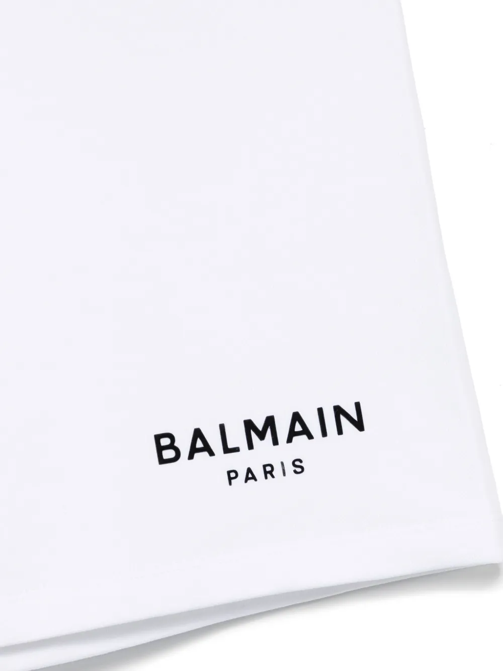 Balmain Kids Zwembroek met logo applicatie Wit