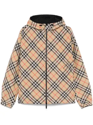 Burberry チェック リバーシブル ジャケット | ニュートラル | FARFETCH JP