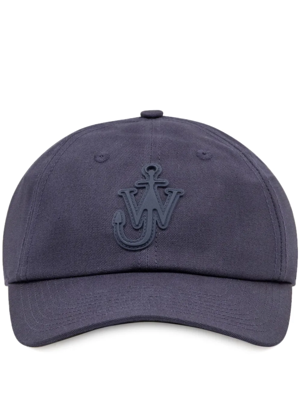 Jw Anderson Cap With Curved Peak And Eyelet Detailing In 蓝色