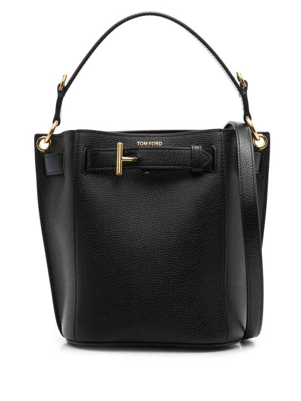 TOM FORD leather bucket bag – Black