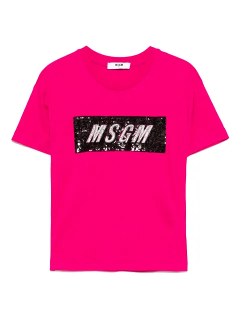 MSGM Kids playera con bordado