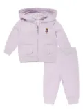 POLO RALPH LAUREN KIDS diamond-quilted tracksuit set - Purple