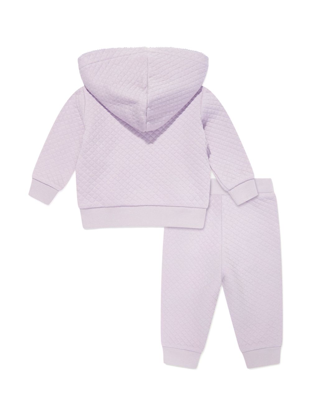 POLO RALPH LAUREN KIDS diamond-quilted tracksuit set - Paars