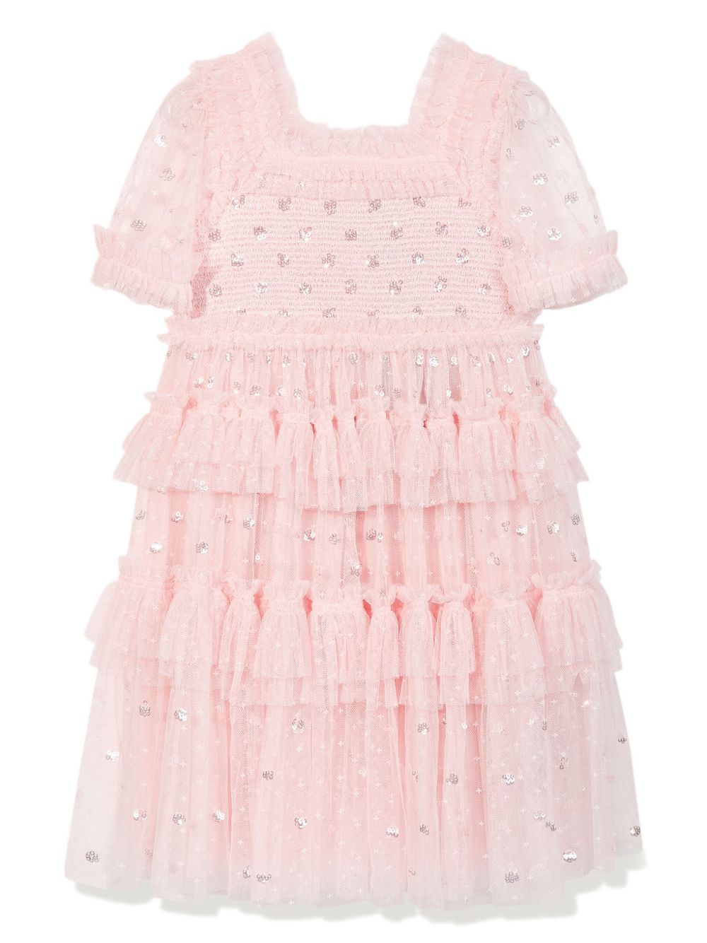 NEEDLE & THREAD KIDS sequinned dress - Pink