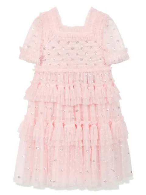 NEEDLE & THREAD KIDS Jurk met pailletten