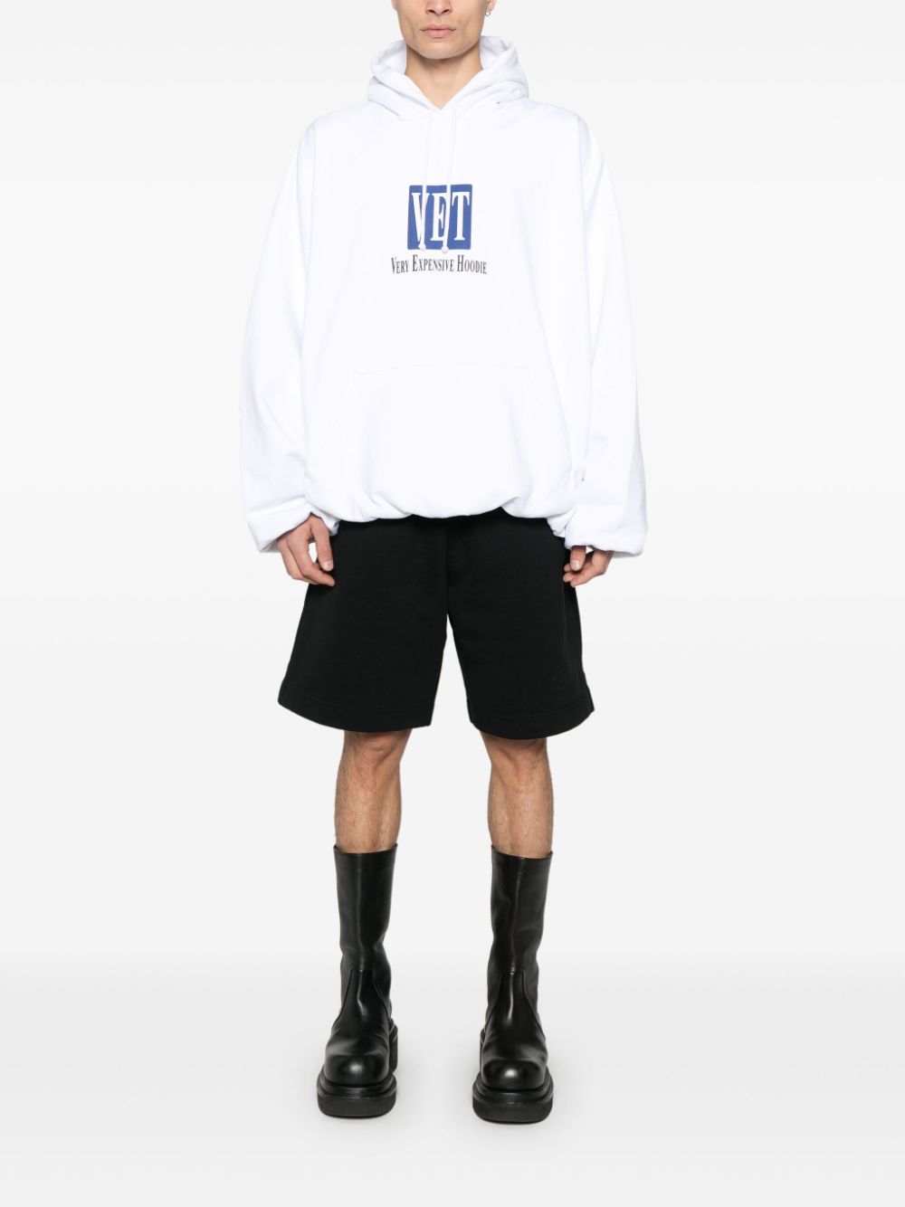 VETEMENTS Hoodie met tekst - Wit