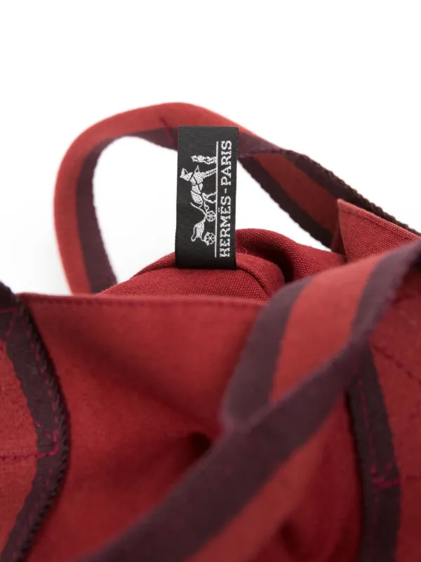 Hermès Pre-Owned 1980s Long Toto Tote Bag | Red | FARFETCH CA