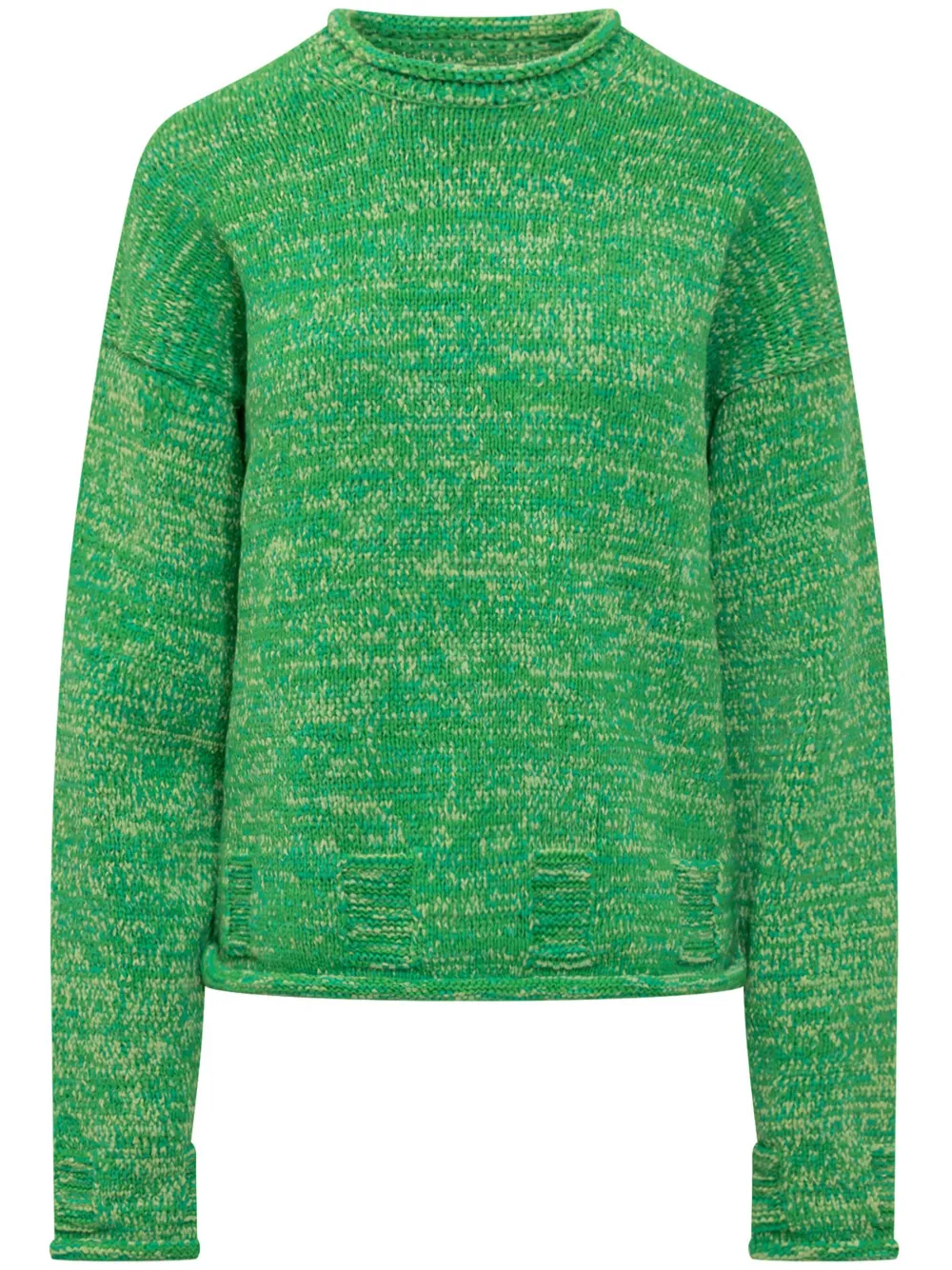 JW Anderson pull en maille chinée | vert | Image 1