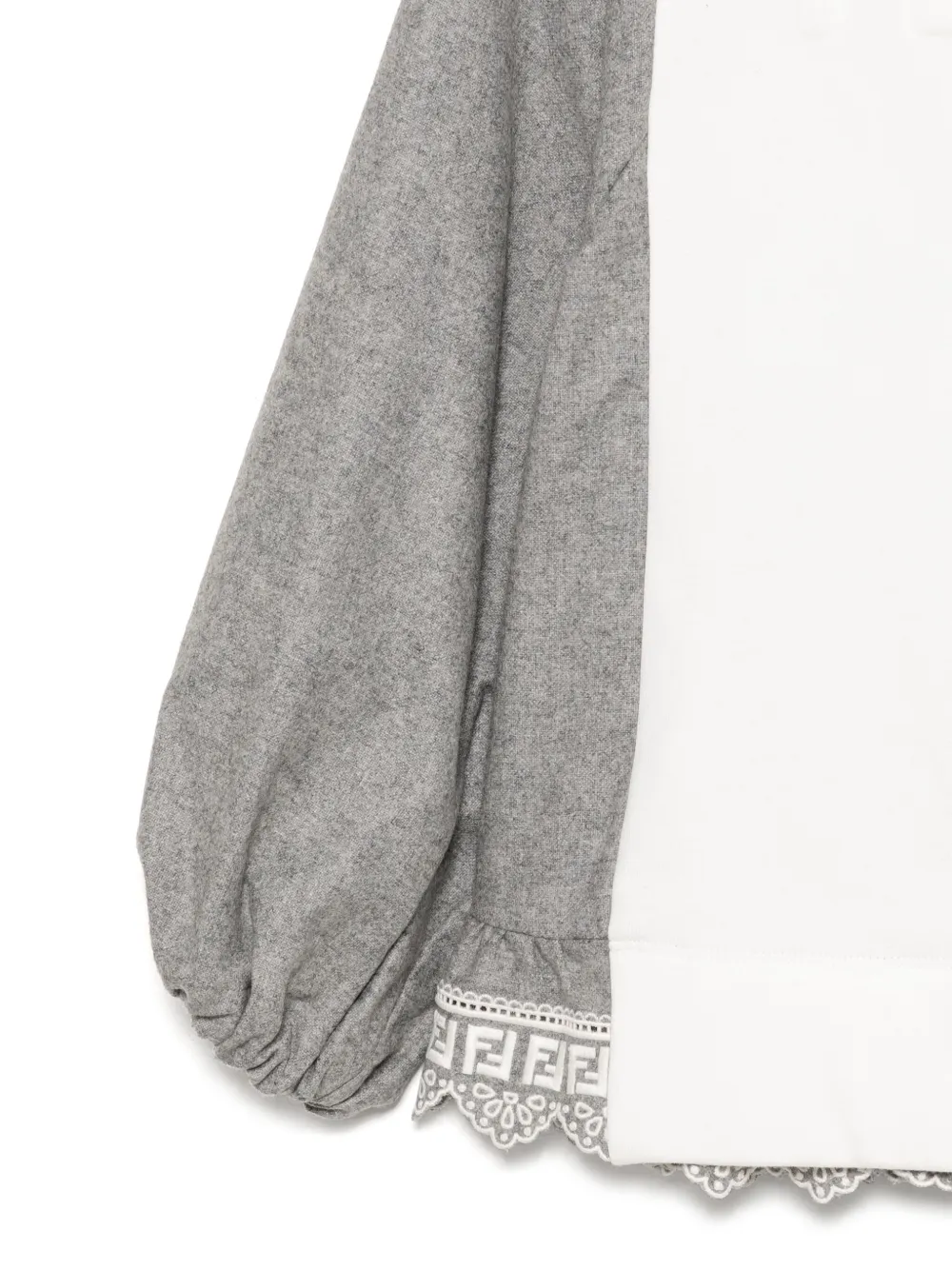 Fendi Kids Sweater met logo Wit