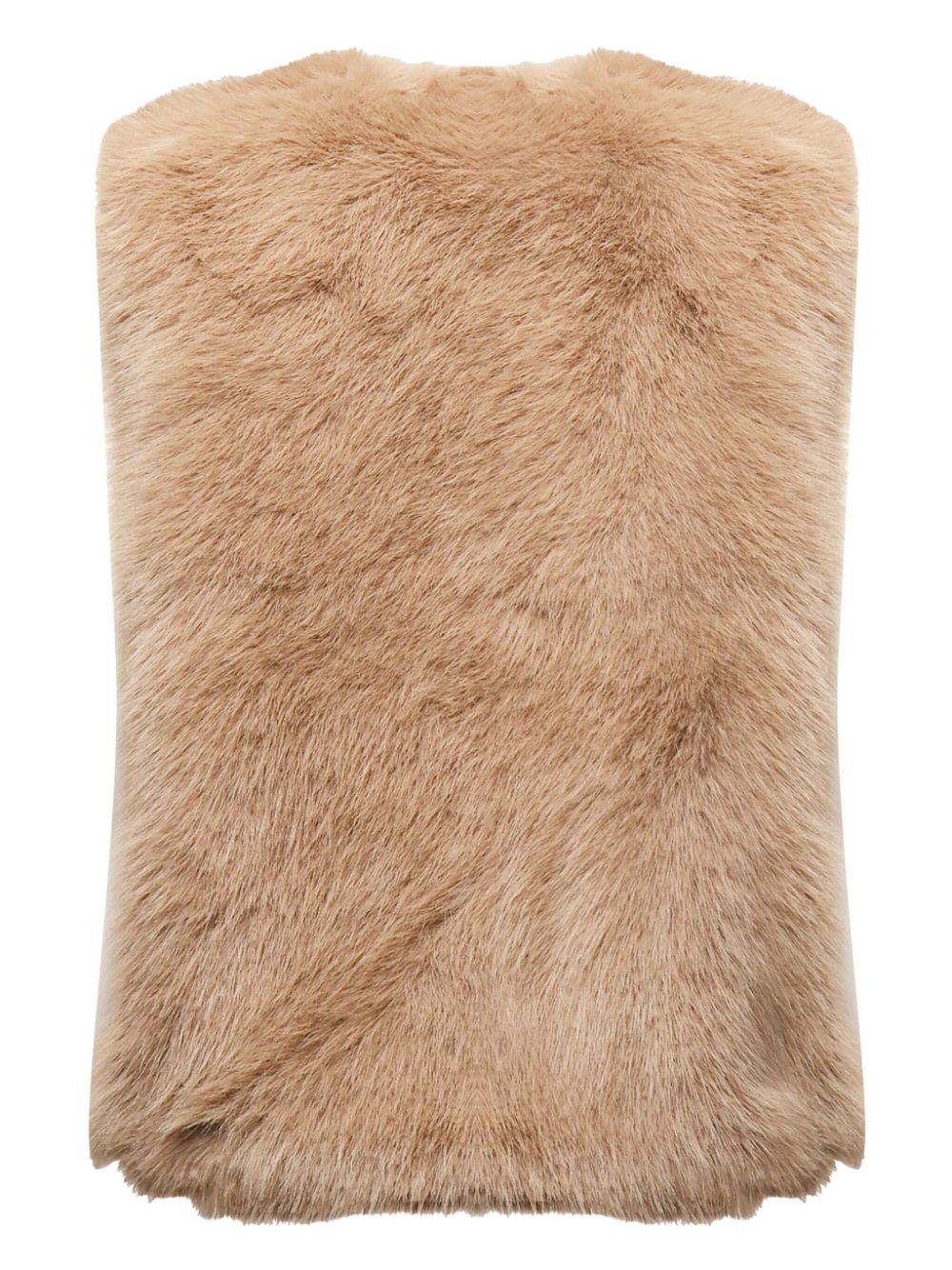 V°73 faux-fur gilet - Neutrals