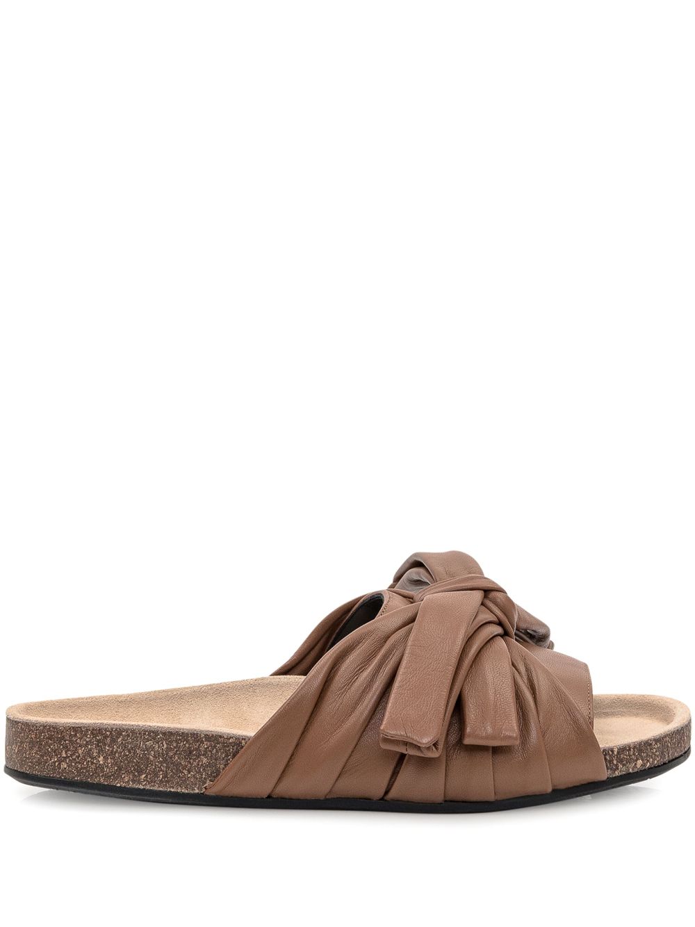 JW Anderson Bow flat sandals Brown