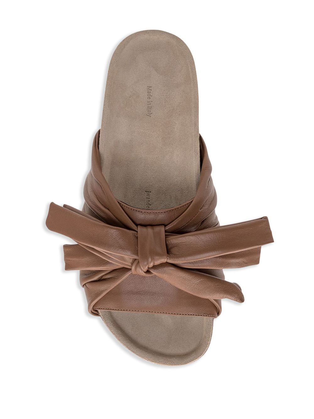 JW Anderson Bow flat sandals Brown