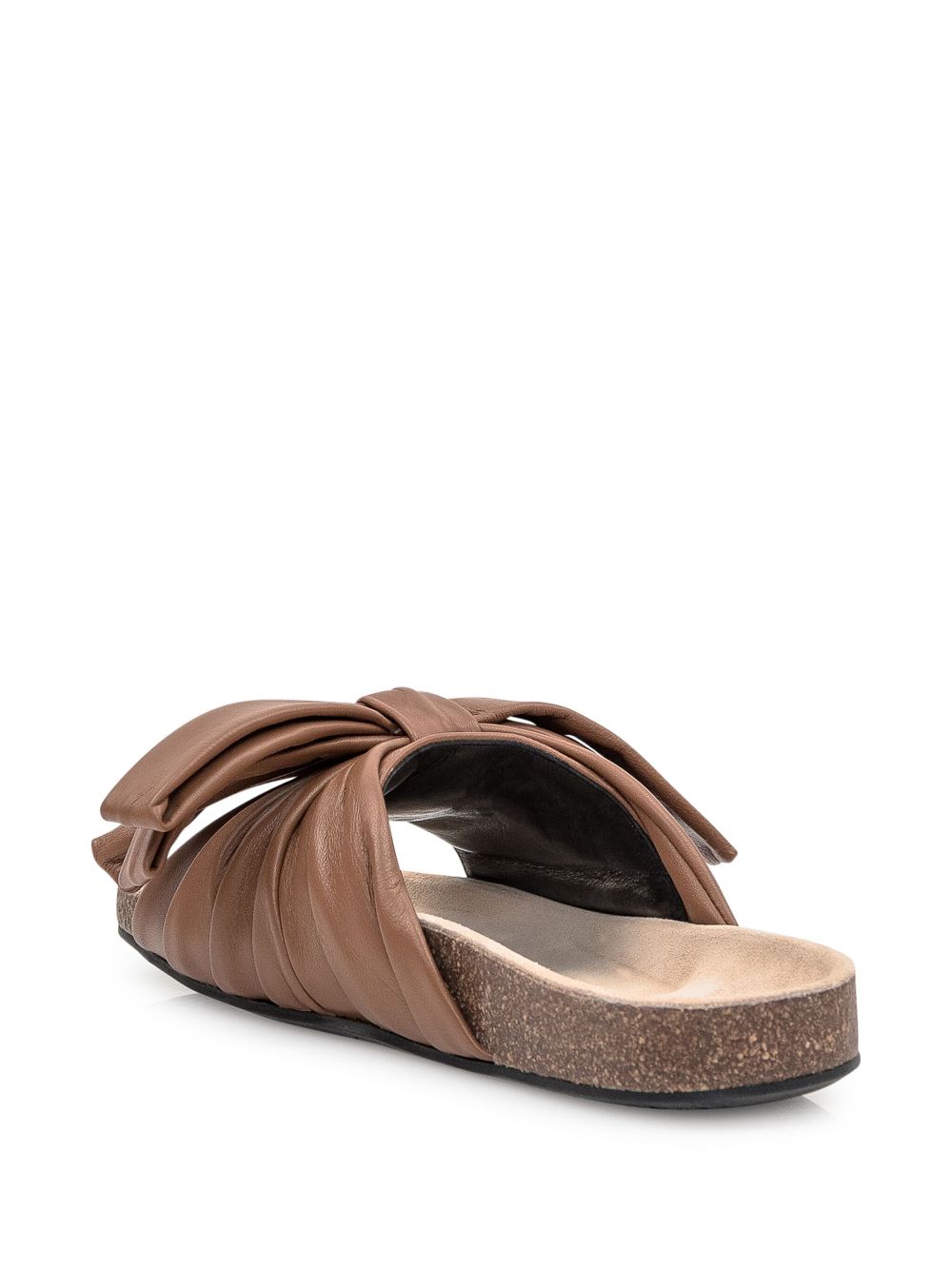 JW Anderson Bow flat sandals Brown