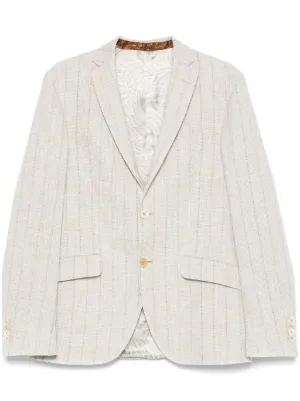 AMIRI ストライプジャケット AMIRI ストライプ ダブルジャケット | ニュートラル | FARFETCH JP