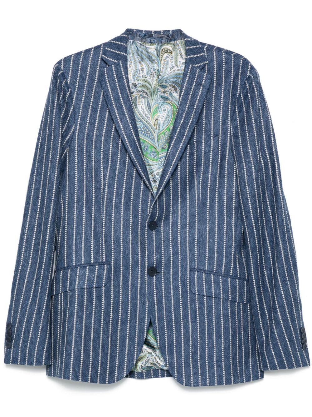 ETRO pinstripe blazer Blauw