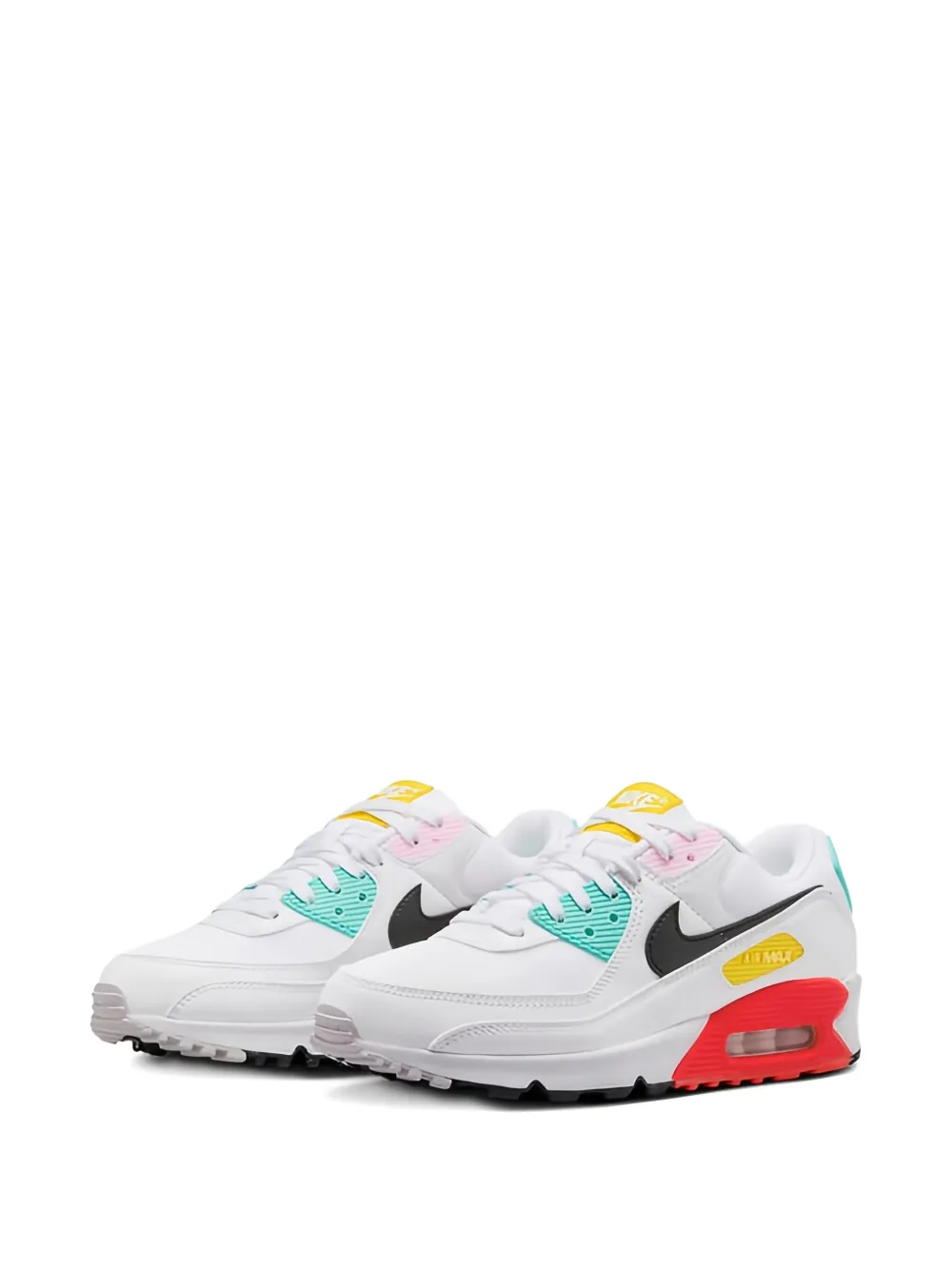 Nike Air Max 90 "White Black Pink Foam Bright Crimson" sneakers