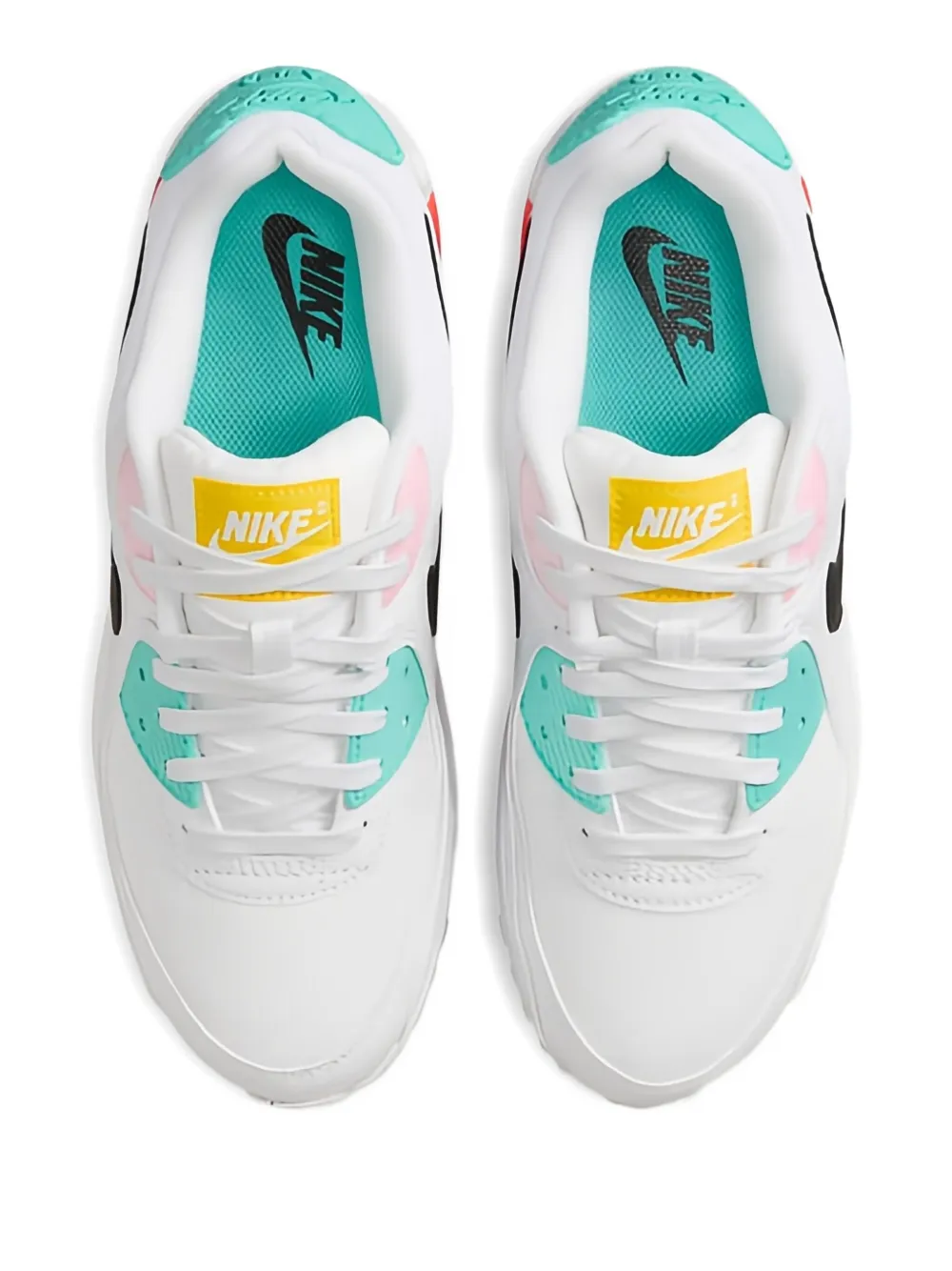 Nike Air Max 90 "White Black Pink Foam Bright Crimson" sneakers
