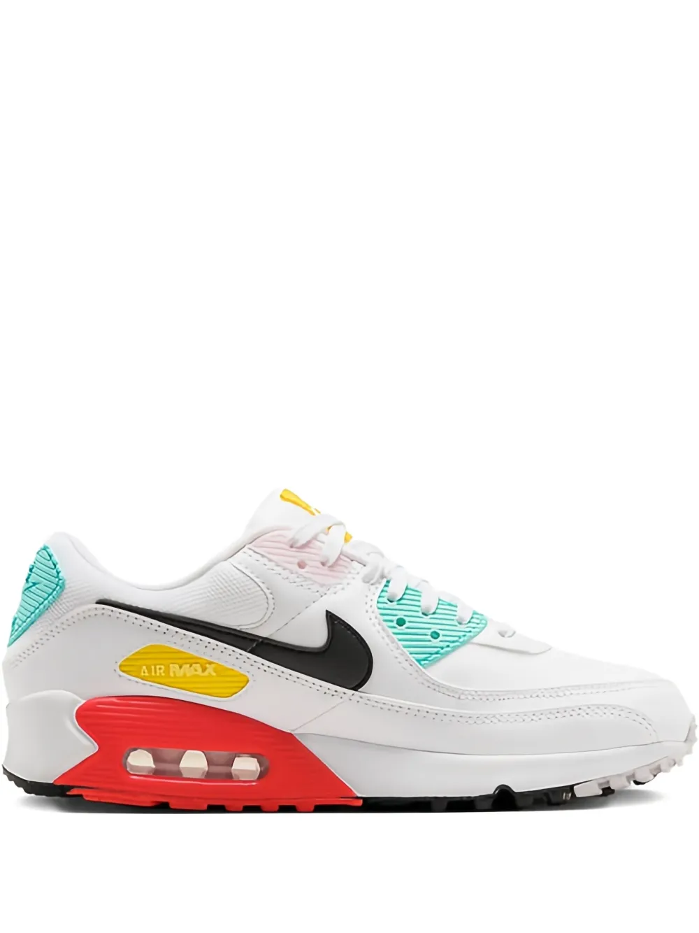 Nike Air Max 90 "White Black Pink Foam Bright Crimson" sneakers