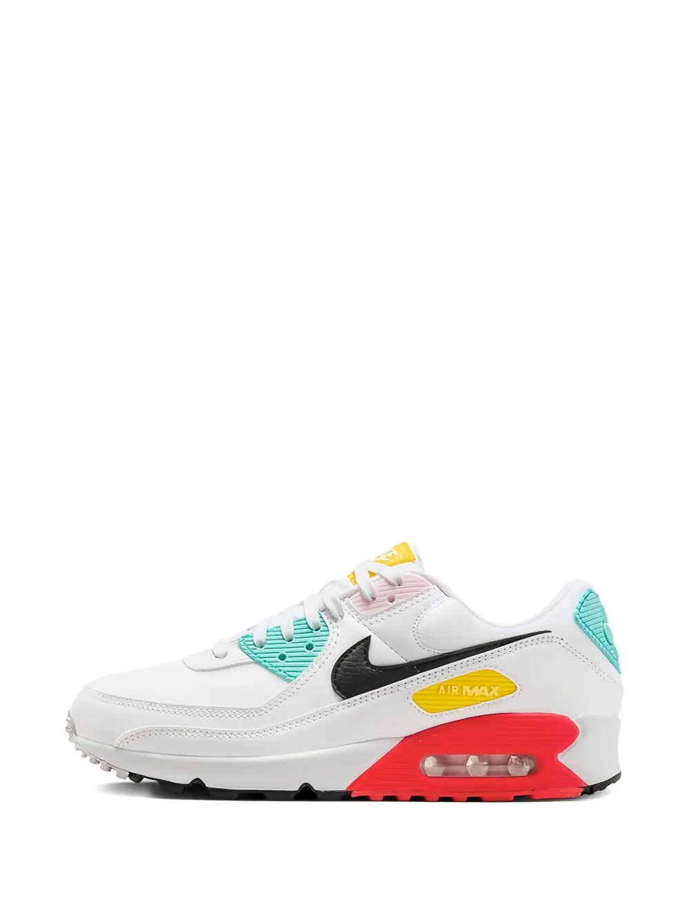 Nike Air Max 90 "White Black Pink Foam Bright Crimson" sneakers