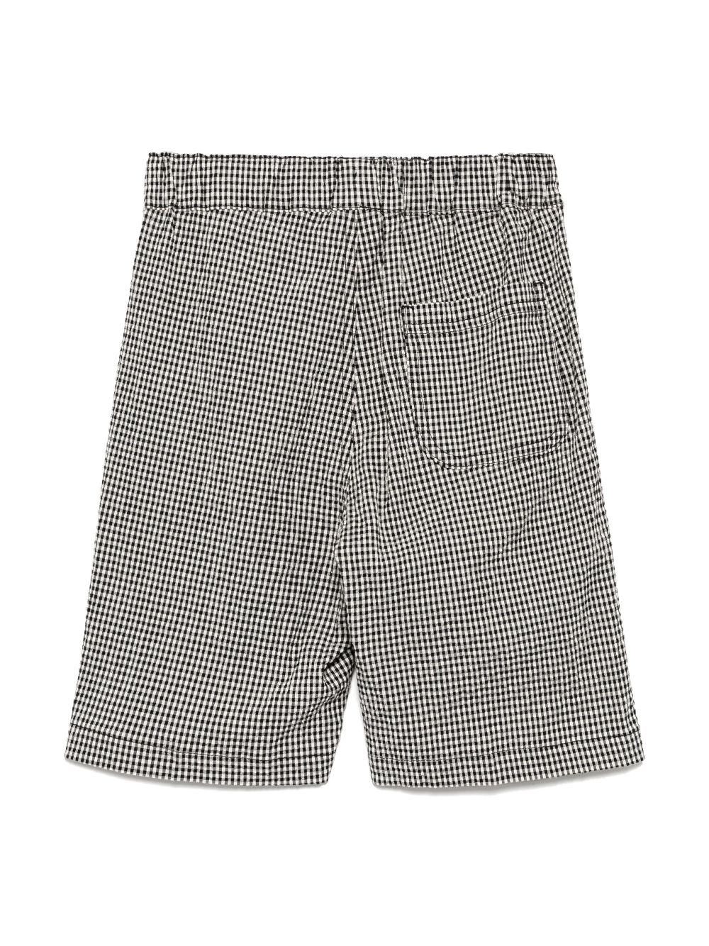 Il Gufo Geruite shorts - Wit