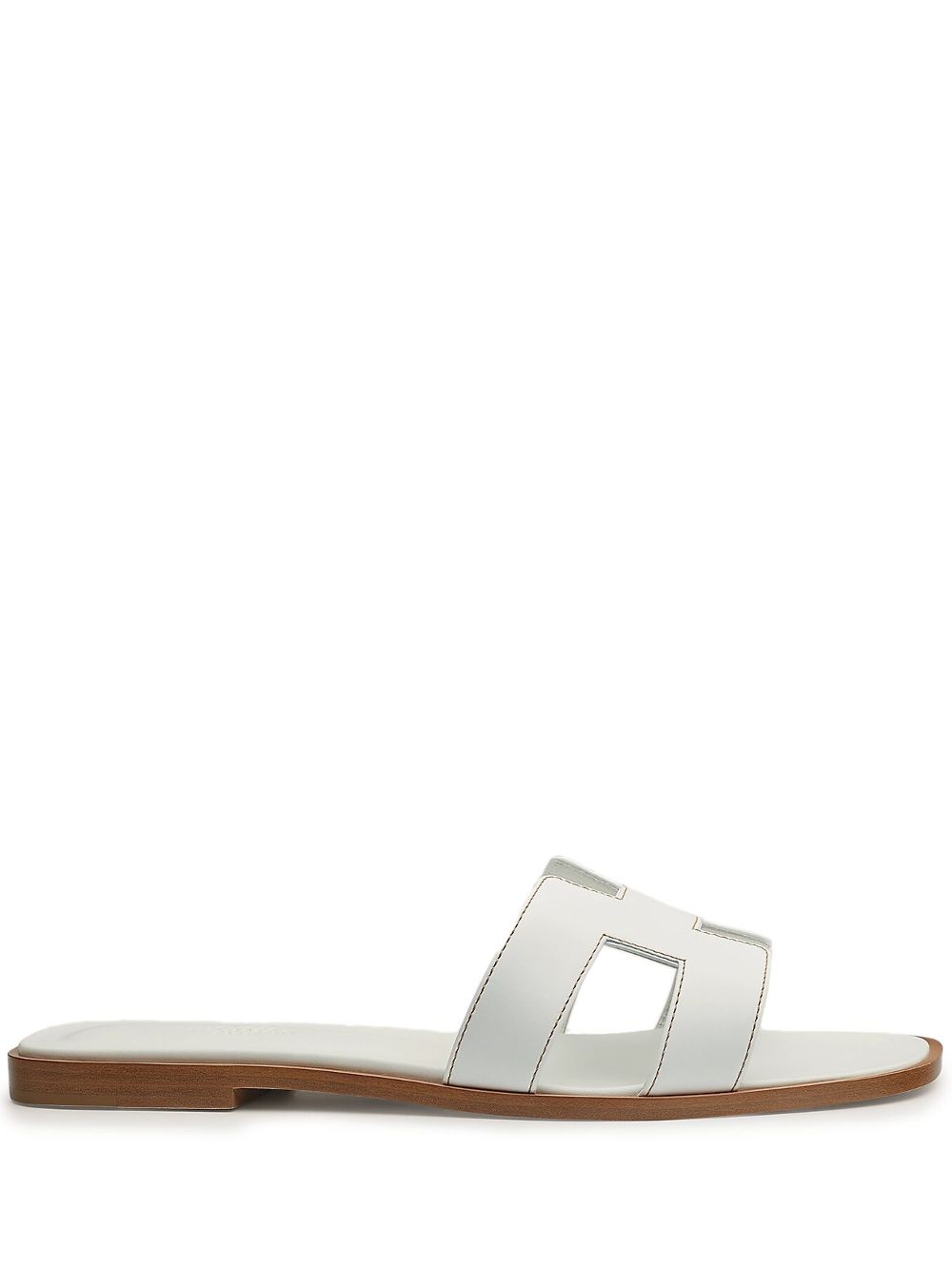 Hermès Pre-Owned Oran slides - White