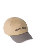 Miu Miu Drill baseball cap - Neutrals