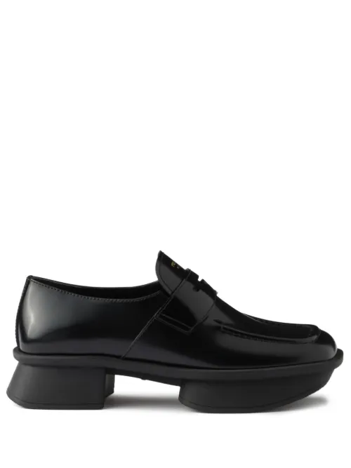 Prada mocassins en cuir - Noir - Prada - Modalova