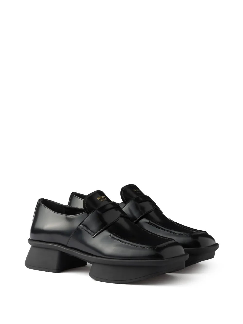 Prada leather loafers - Zwart