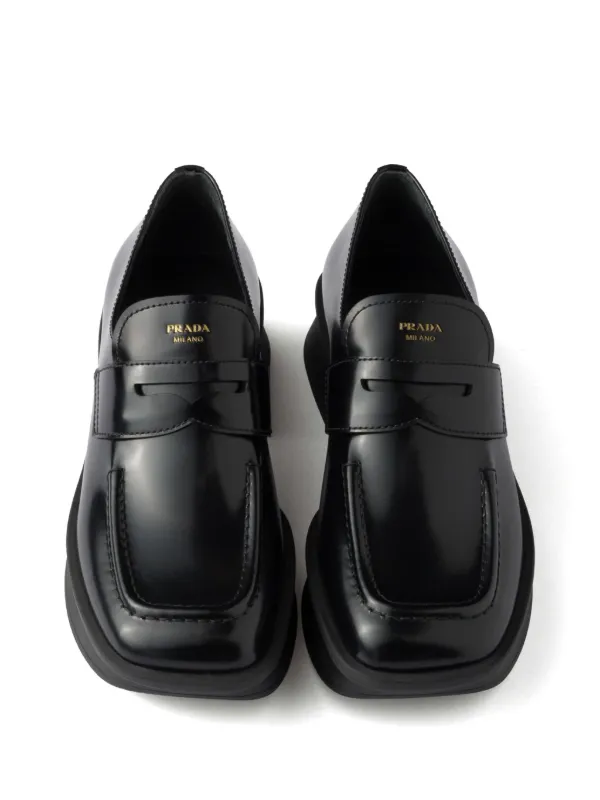 ◇PRADA◇ 黒 上品なローファー レディース 靴 フォーマル