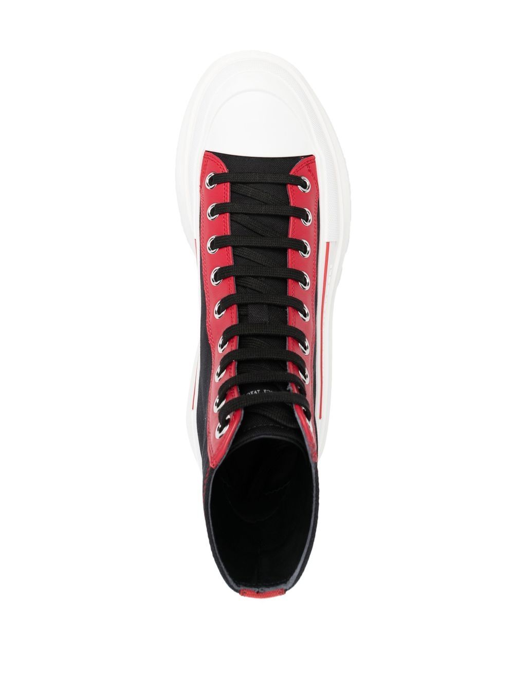 Alexander McQueen Tread Slick high-top sneakers BLACK RED