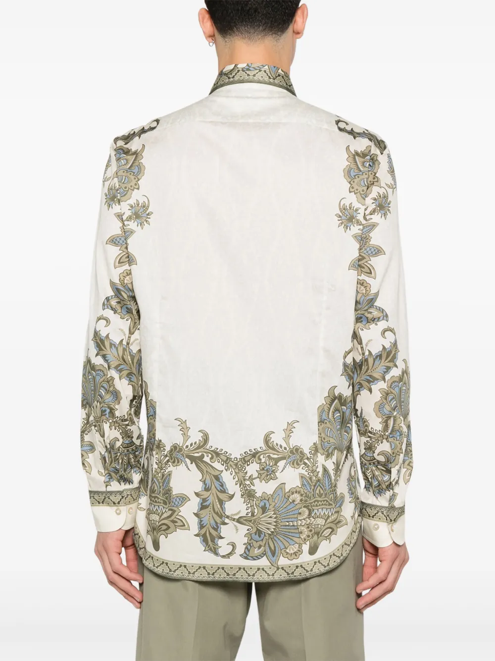 ETRO Overhemd met paisley-print Beige