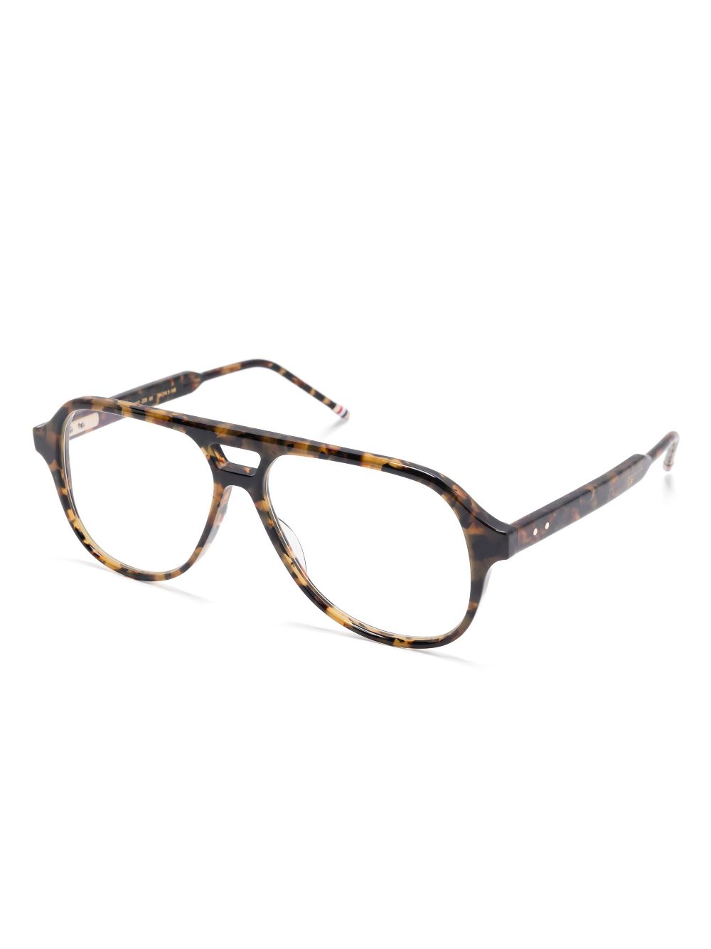 Thom Browne Eyewear pilot-frame glasses - Bruin