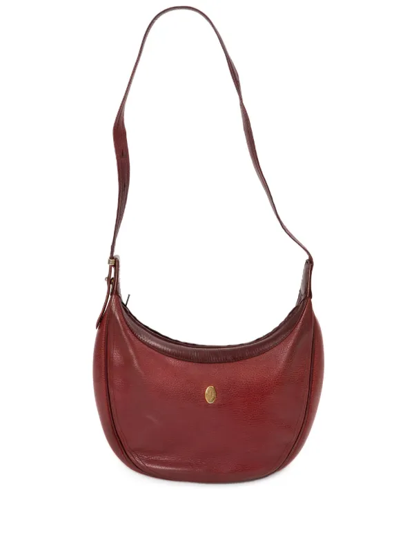 Cartier 1990 Must Shoulder Bag Red FARFETCH IN