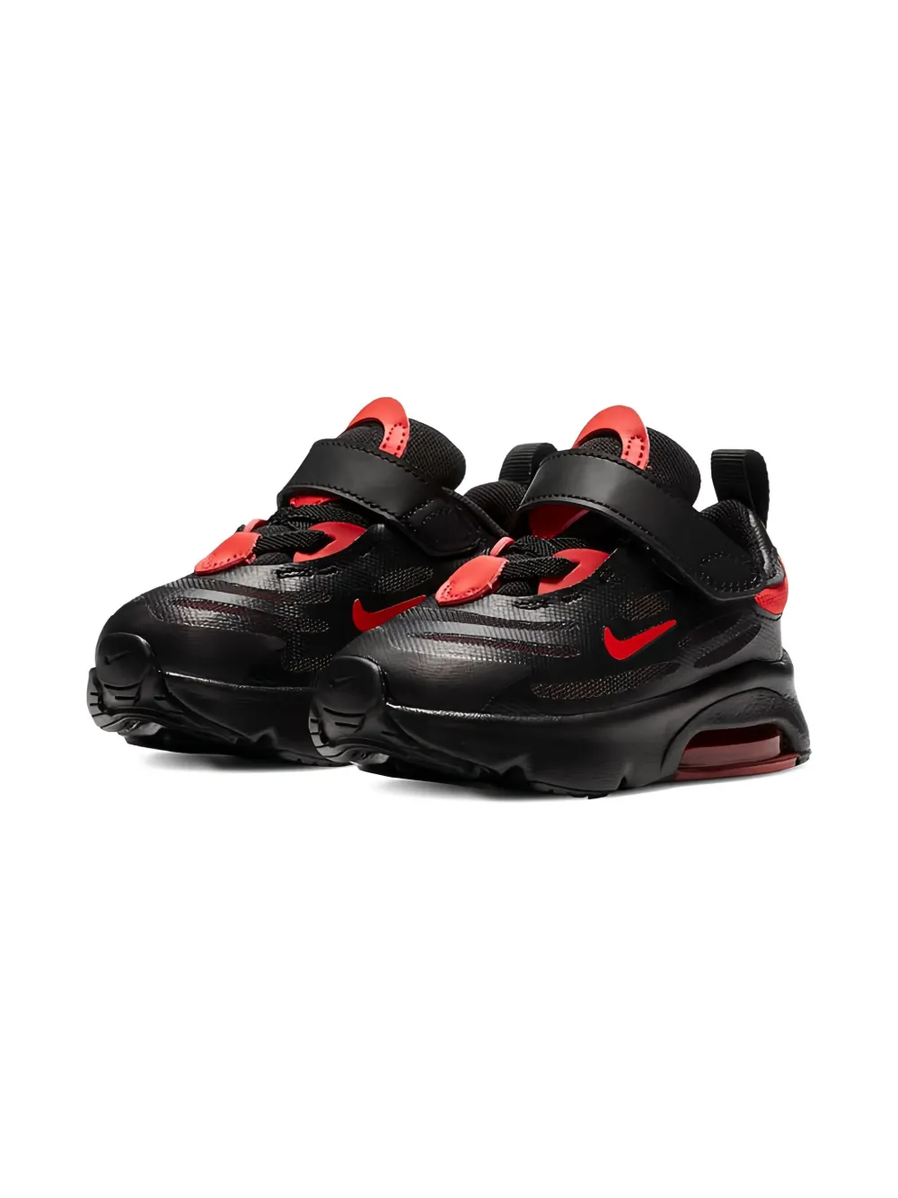 Nike Kids air max strap trainers - Zwart
