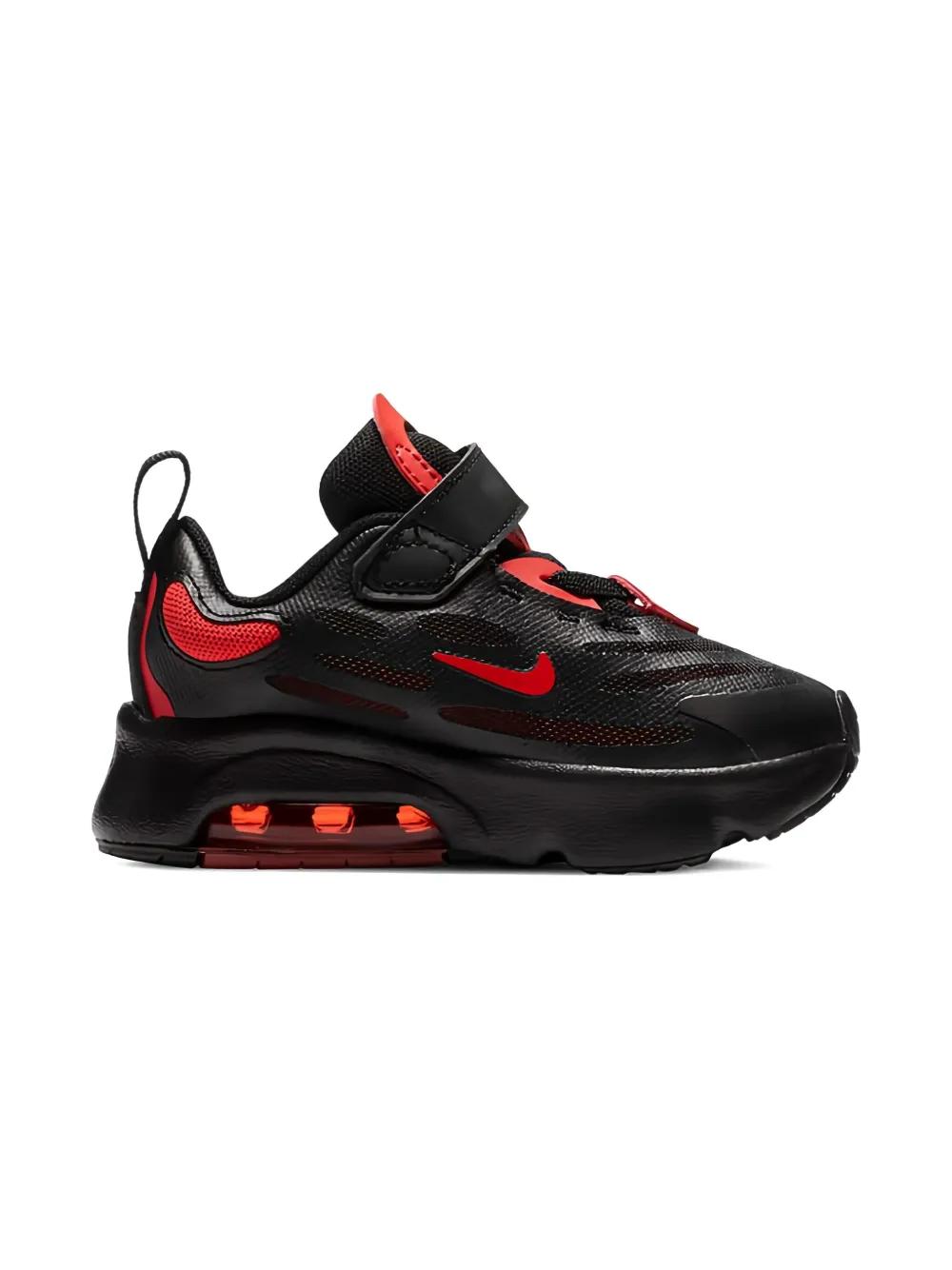 Nike Kids air max strap trainers Zwart