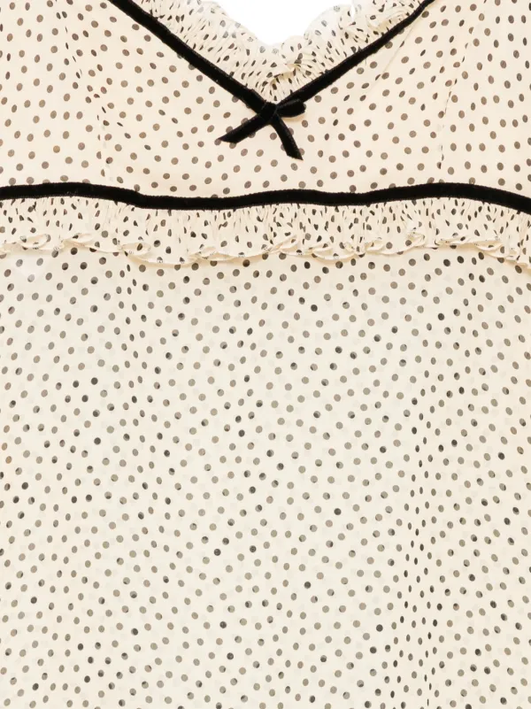 Valentino Garavani Polka Dot Camisole | Neutrals | FARFETCH