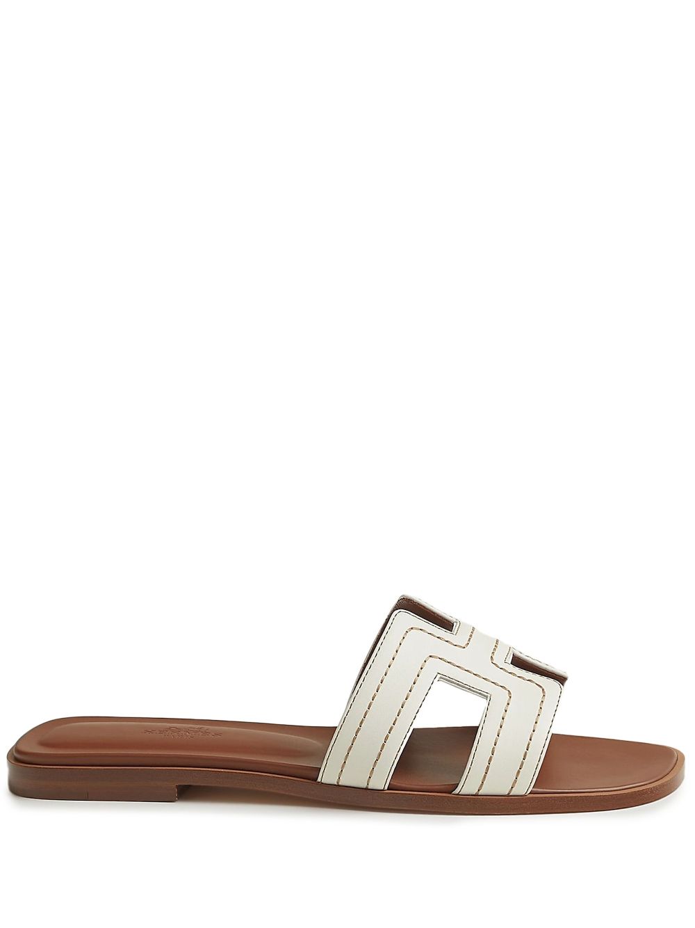 Hermès Pre-Owned Oran slides - White