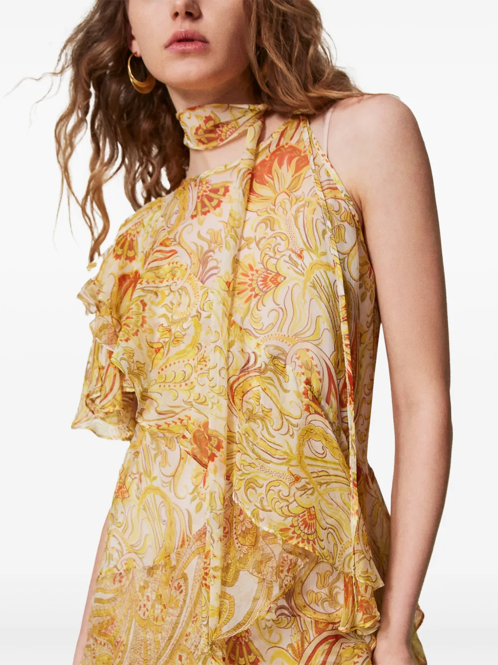 TWINSET Asymmetrische jurk Beige